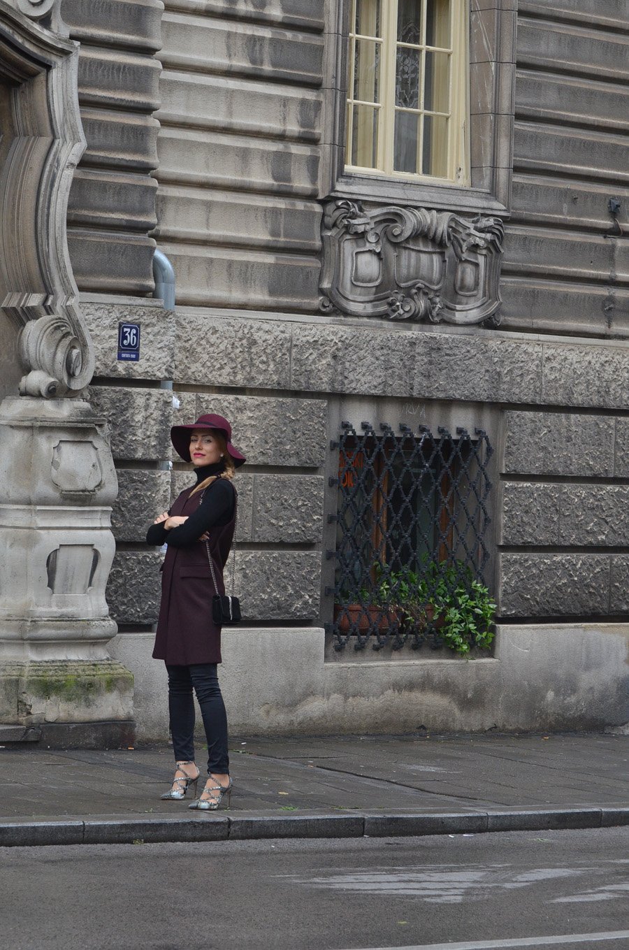  Fall Burgundy Outfit / Stasha Fashion Blog By Anastasija