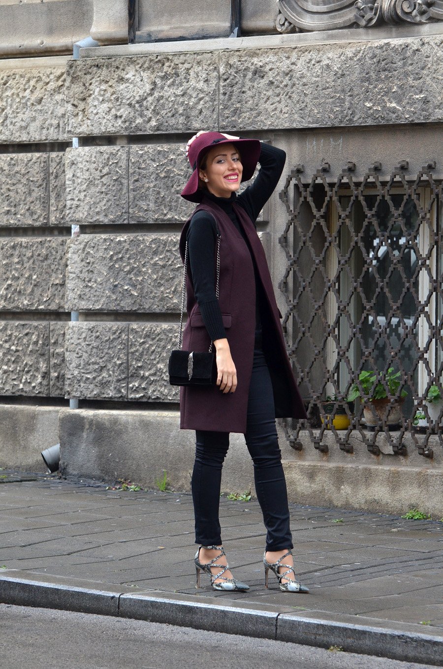  Fall Burgundy Outfit / Stasha Fashion Blog By Anastasija