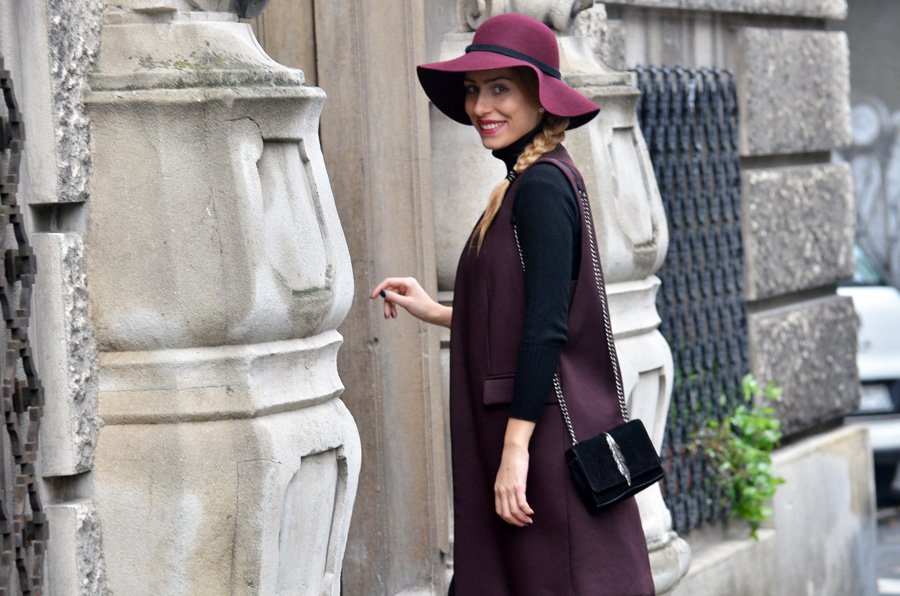  Fall Burgundy Outfit / Stasha Fashion Blog By Anastasija