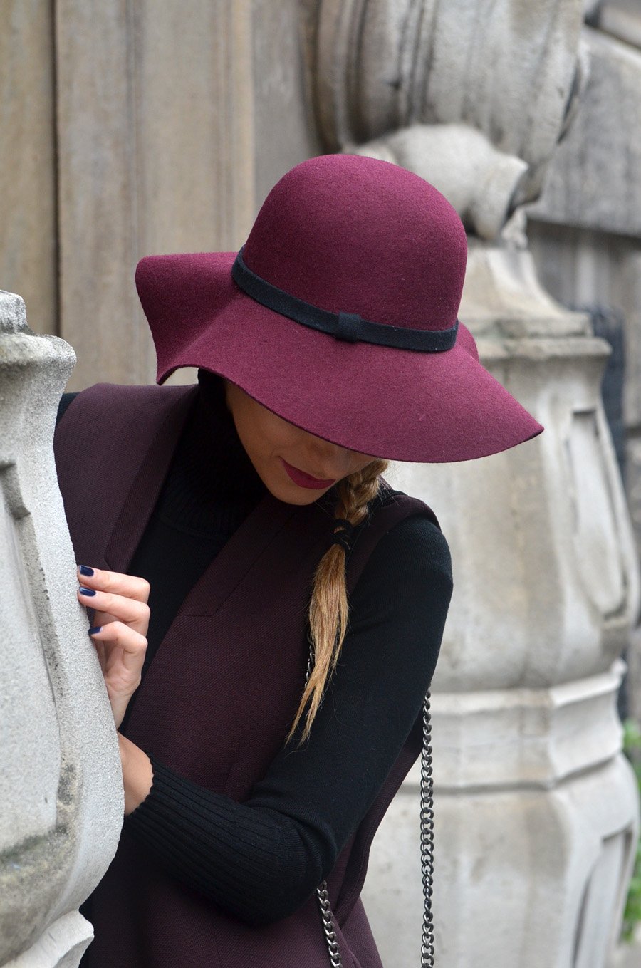  Fall Burgundy Outfit / Stasha Fashion Blog By Anastasija