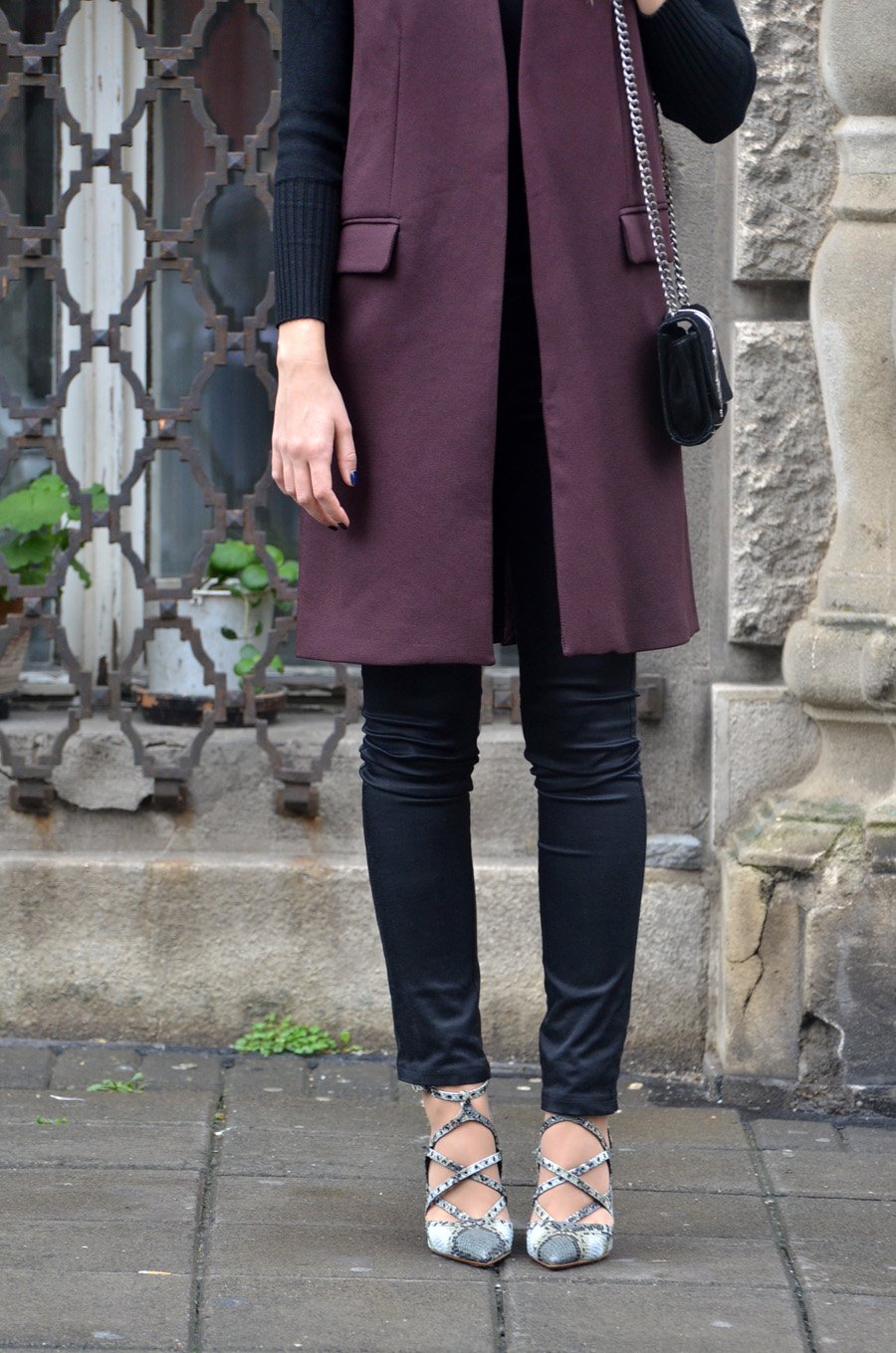  Fall Burgundy Outfit / Stasha Fashion Blog By Anastasija