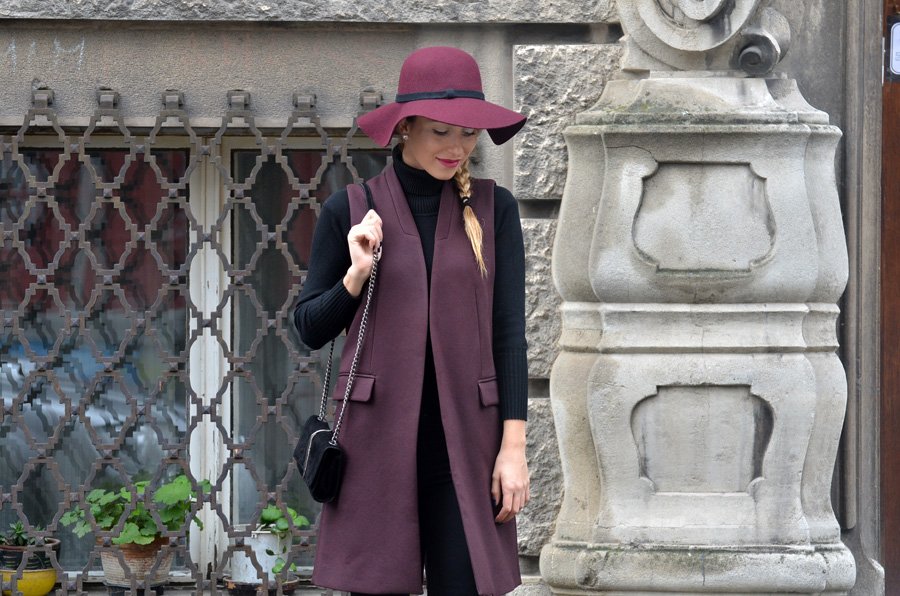  Fall Burgundy Outfit / Stasha Fashion Blog By Anastasija