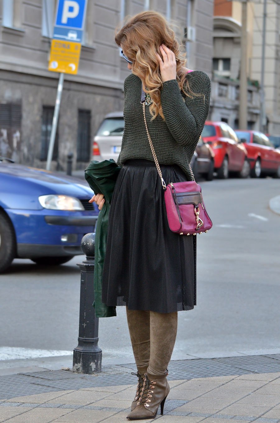 Color Mixing OUTFIT with Rebecca Minkoff Mini MAC bag / Stasha fashion blog by Anastasija Milojevic