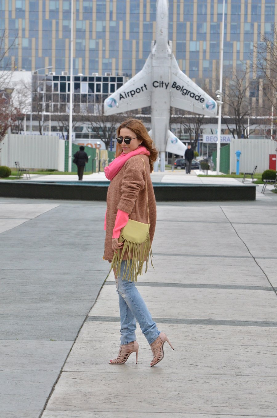 jeans, sandals, pastels outfit by Anastasija Milojevic / Stasha Fashion Blog