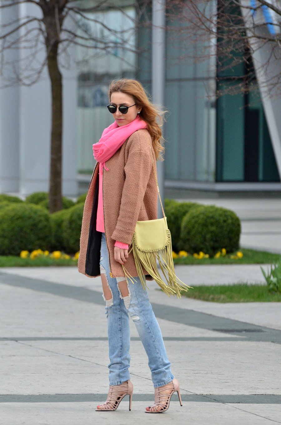 jeans, sandals, pastels outfit by Anastasija Milojevic / Stasha Fashion Blog