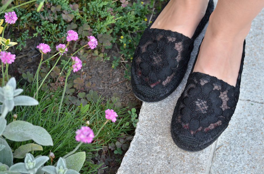 Lace espadrilles Outfit  / Stasha Fashion Blog by Anastasija Milojevic