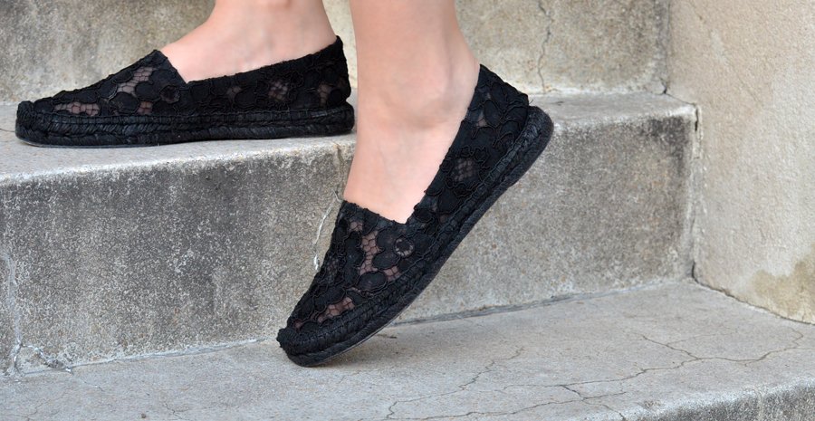 Lace espadrilles Outfit  / Stasha Fashion Blog by Anastasija Milojevic