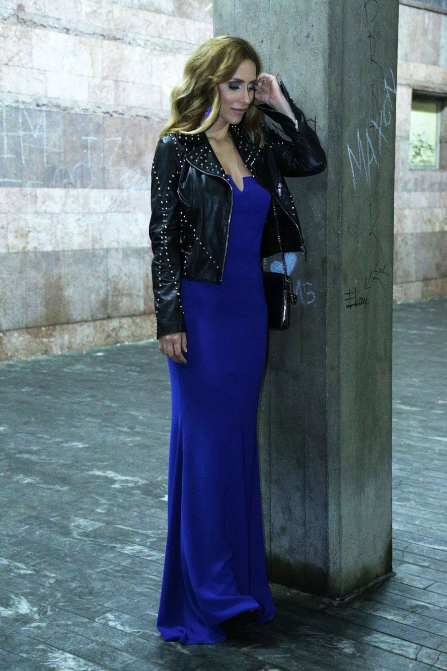 Blue Mermaid Maxi Dress / Stasha Fashion Blog by Anastasija