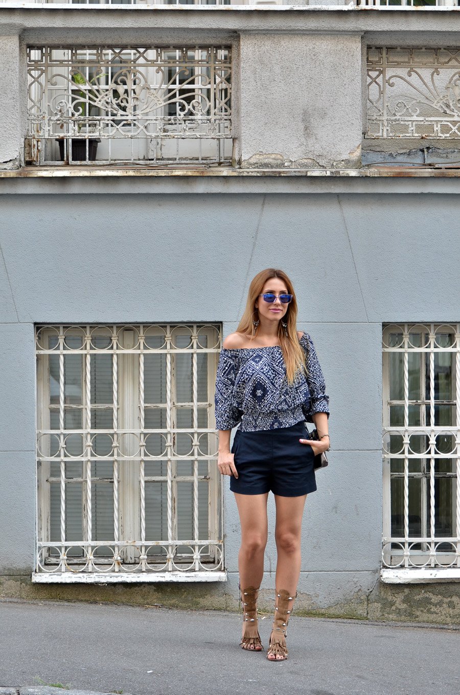 Trend Alert: OFF THE SHOULDERS and gladiator sandals / Stasha fashion blog by Anastasija