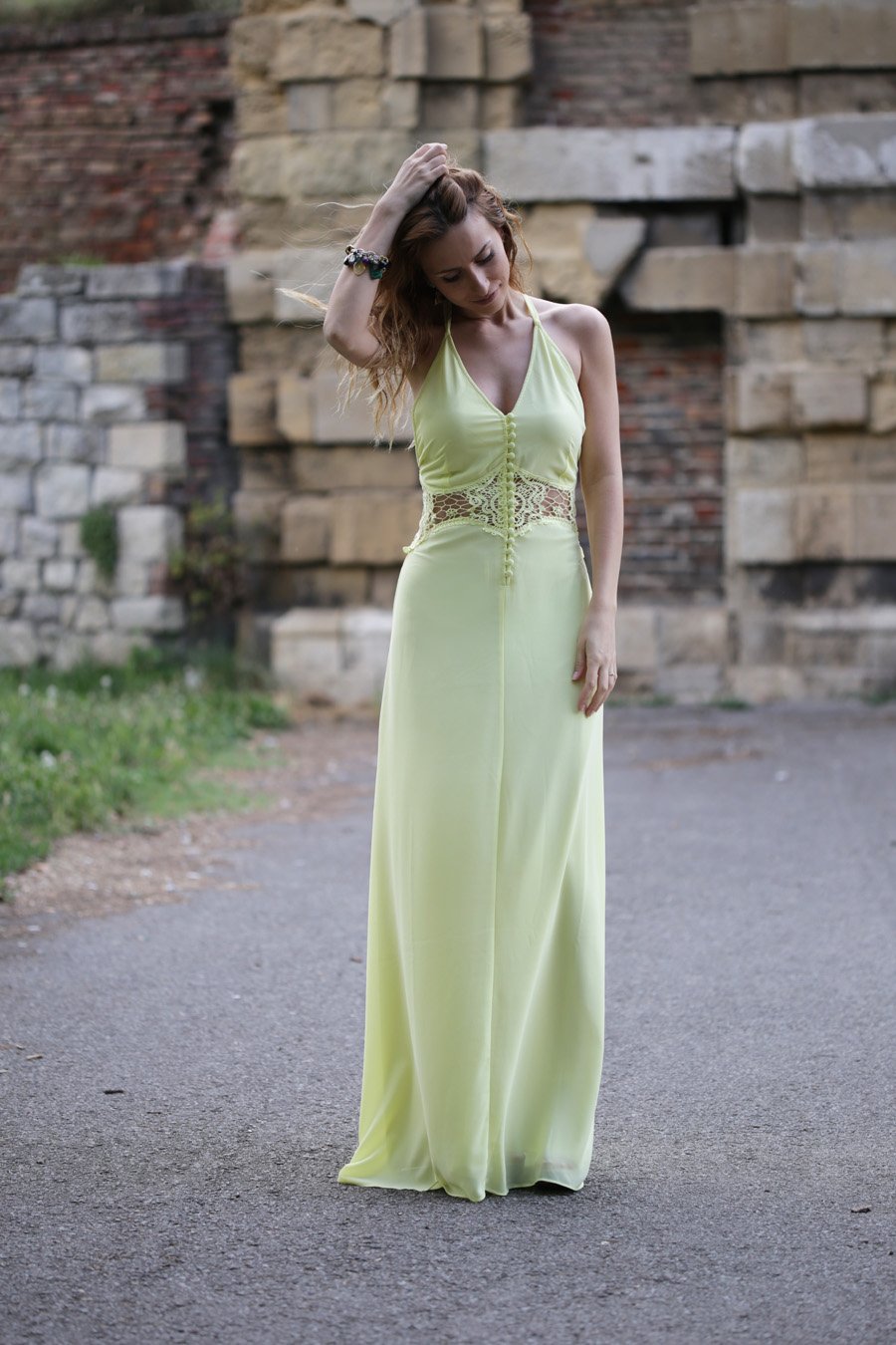 Maxi Pastel Yellow Summer Dress / Stasha Fashion Blog by Anastasija