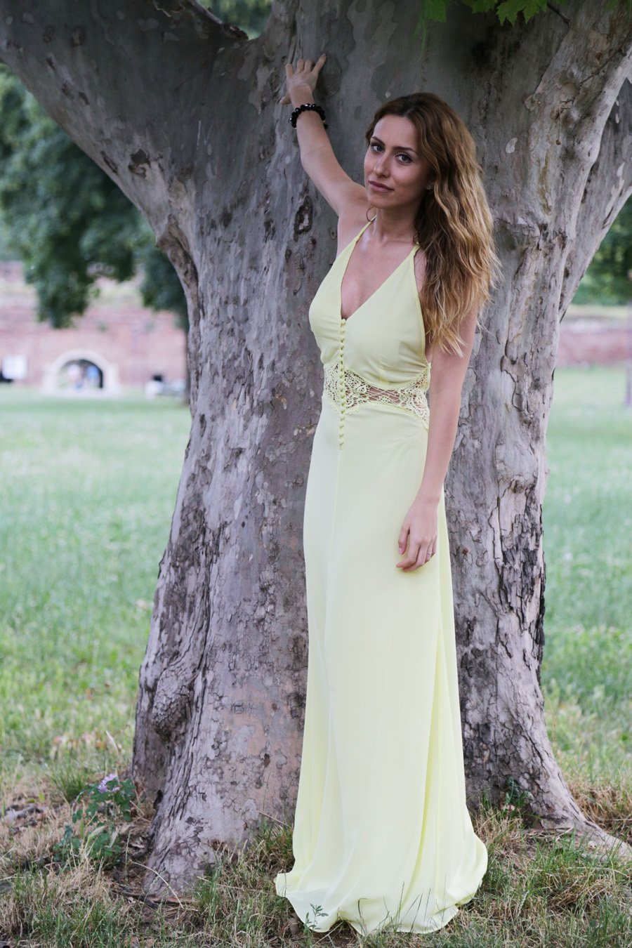 Maxi Pastel Yellow Summer Dress / Stasha Fashion Blog by Anastasija