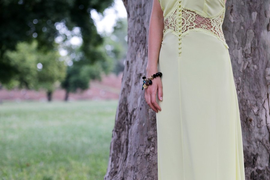 Maxi Pastel Yellow Summer Dress / Stasha Fashion Blog by Anastasija