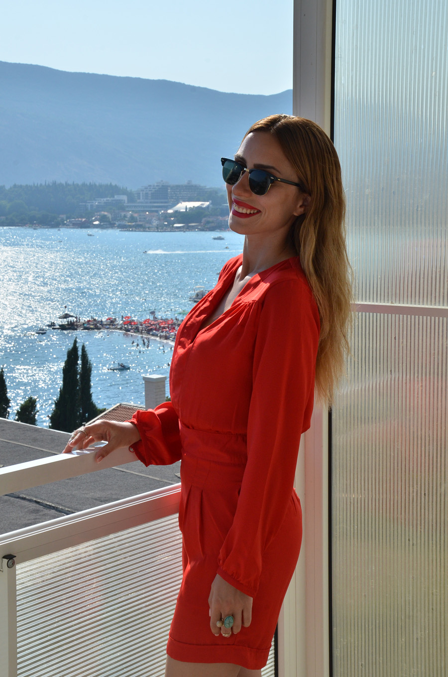 Red Romper / Stasha Fashion Blog by Anastasija