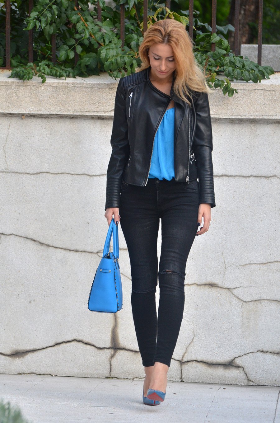 Blue Louboutins / Stasha Fashion Blog by Anastasija