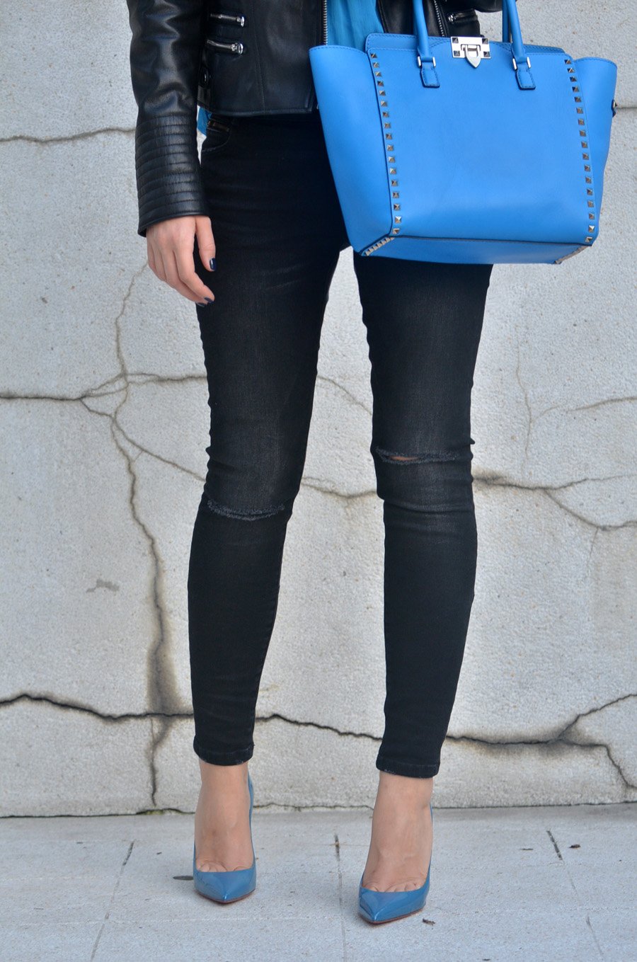 Blue Louboutins / Stasha Fashion Blog by Anastasija