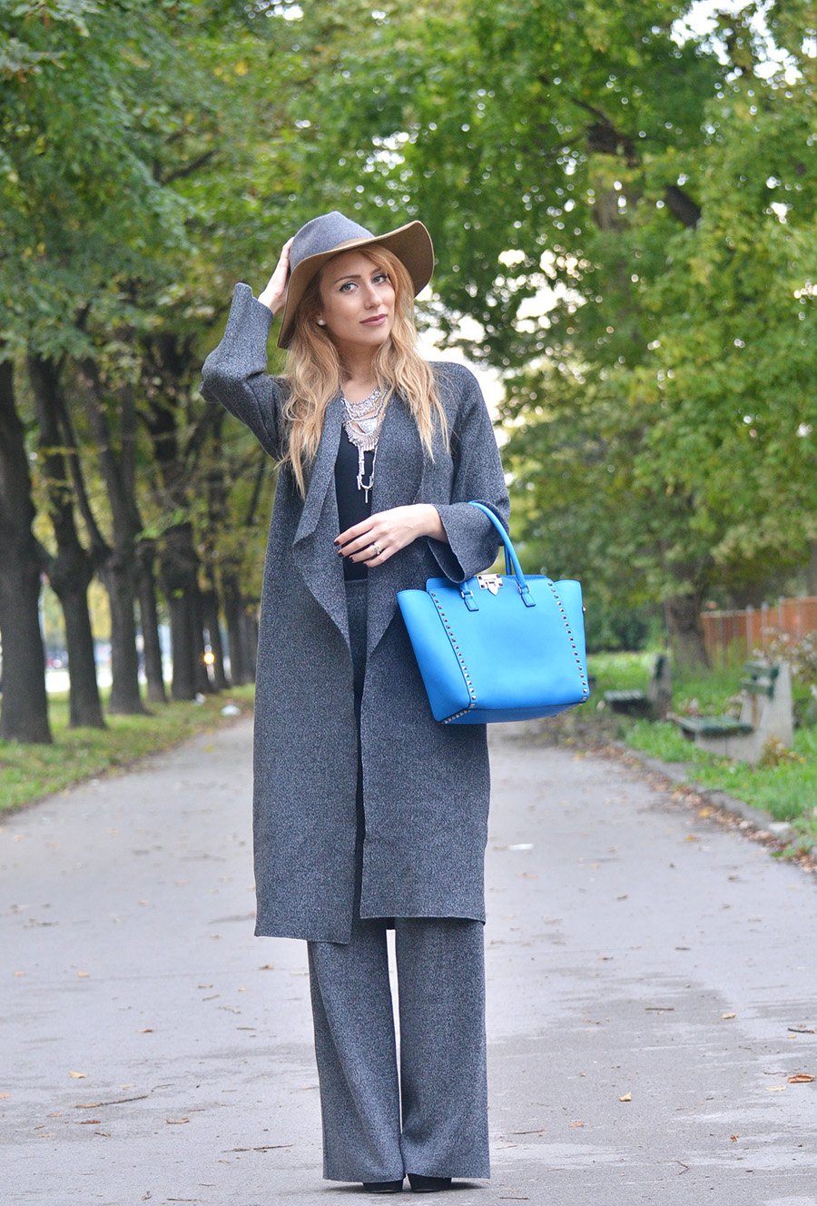 Knitwear All Over Outfit and valentino Bag / Stasha Fashion Blog by Anastasija