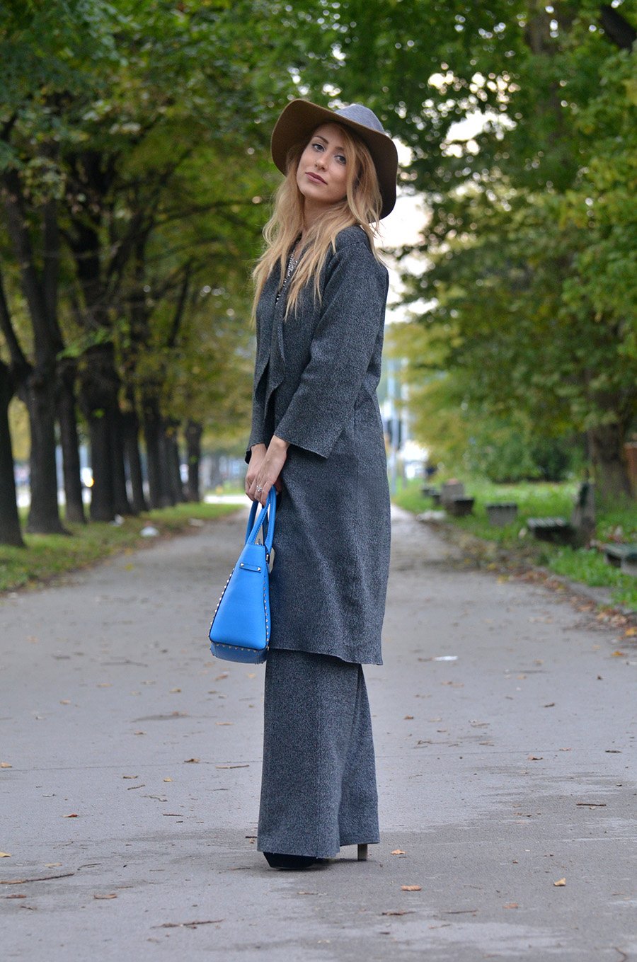 Knitwear All Over Outfit and valentino Bag / Stasha Fashion Blog by Anastasija