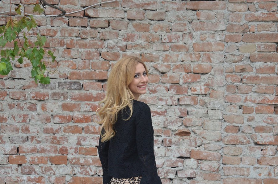 Black Lace Blouse / Stasha Fashion Blog by Anastasija