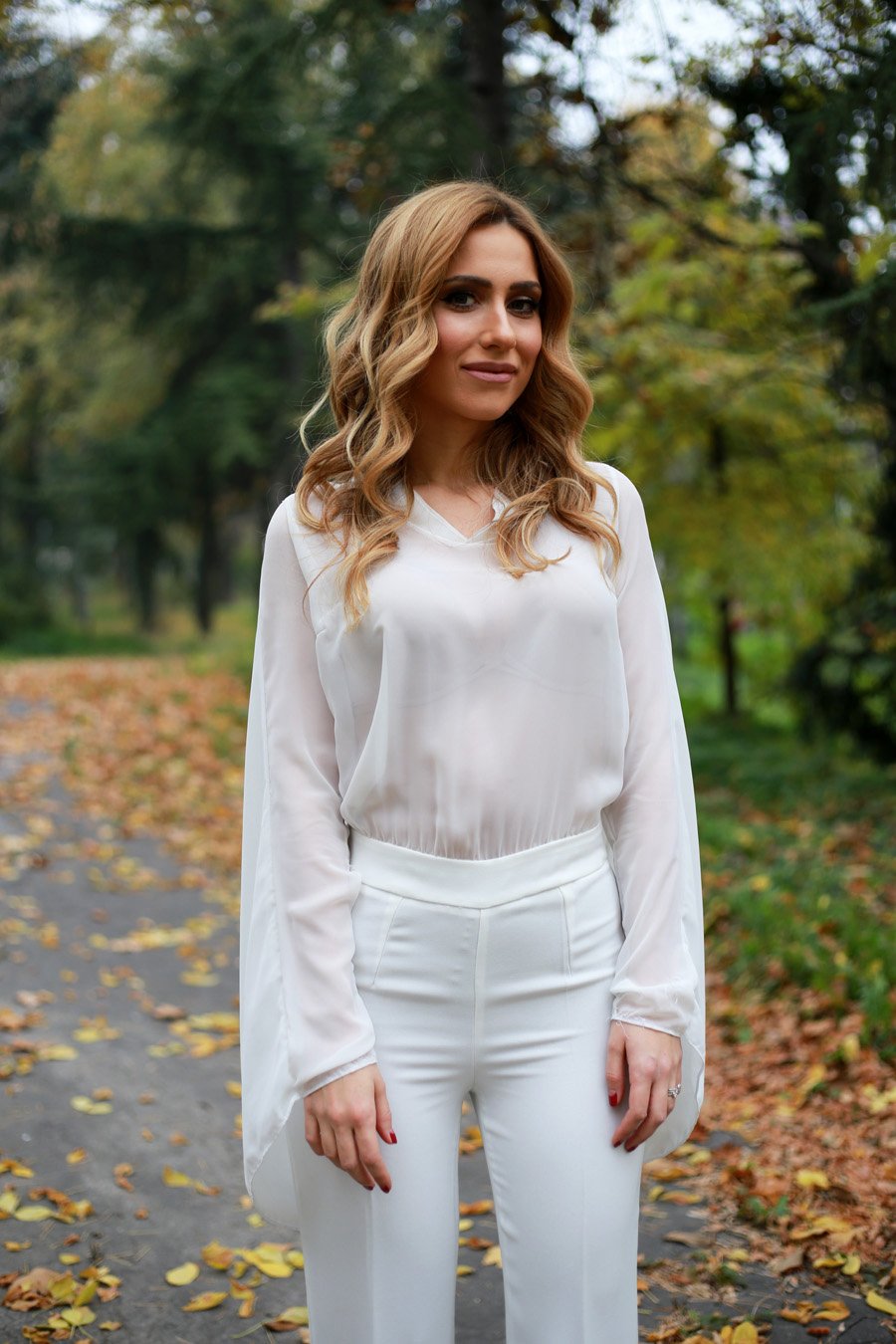 White Jumpsuit / Stasha fashion Blog by Anastasija