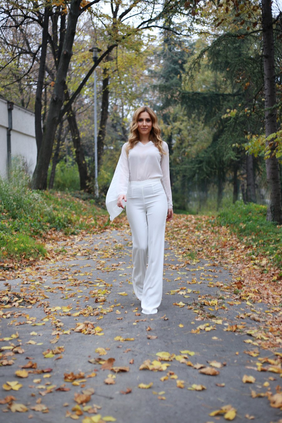 White Jumpsuit / Stasha fashion Blog by Anastasija