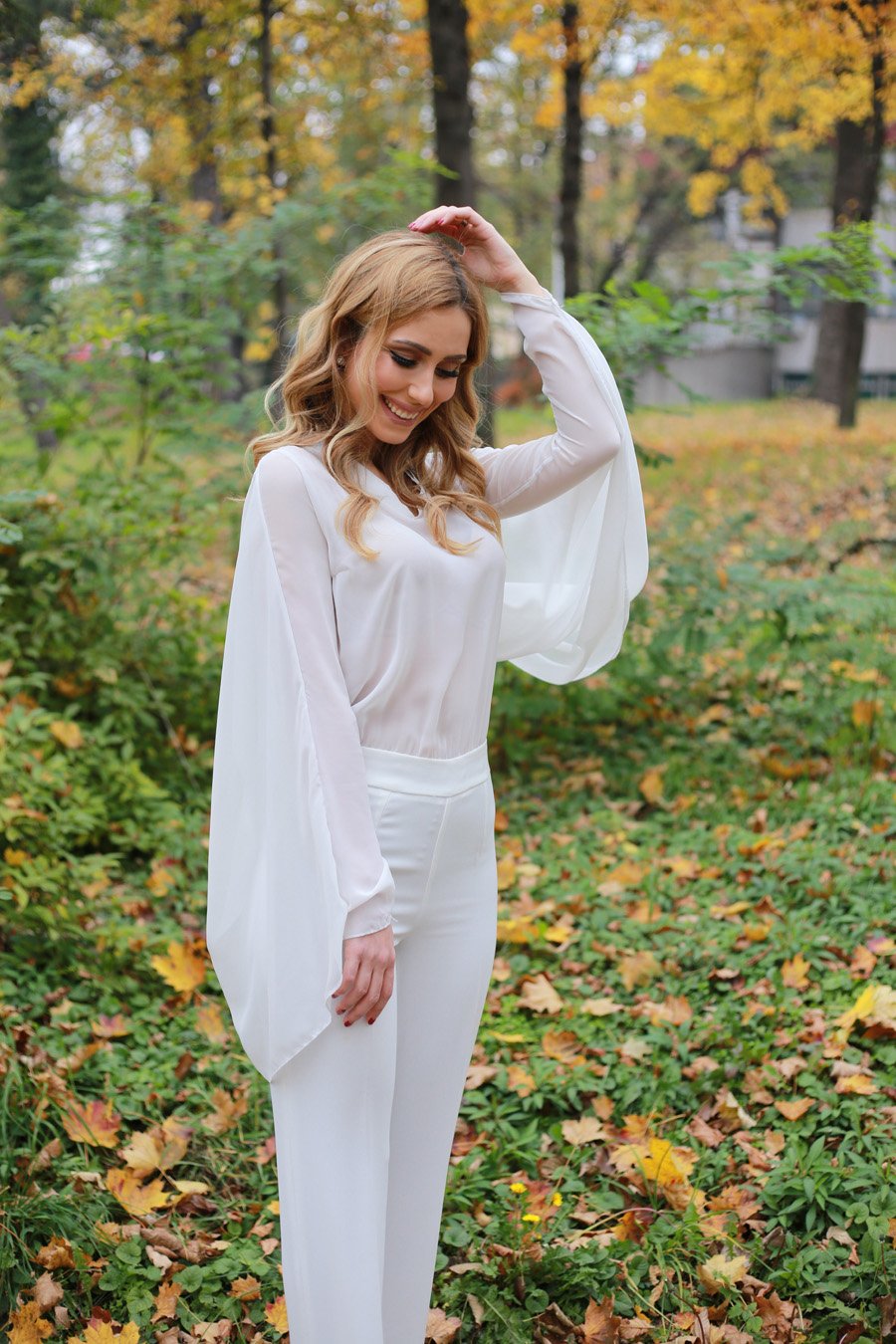 White Jumpsuit / Stasha fashion Blog by Anastasija