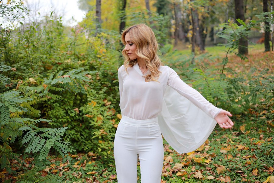 White Jumpsuit / Stasha fashion Blog by Anastasija