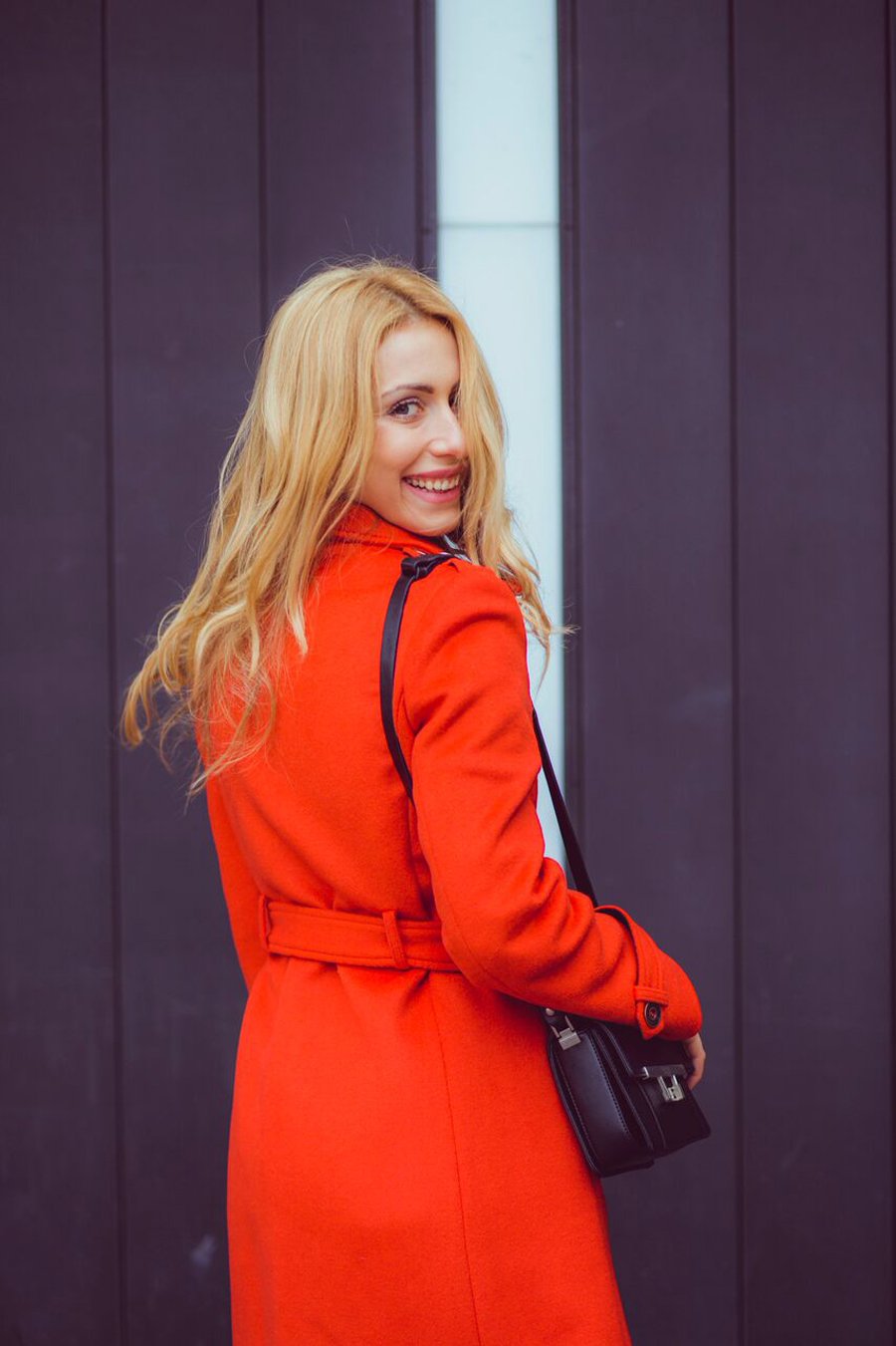 Orange Coat outfit / Stasha Fashion Blog by Anastasija