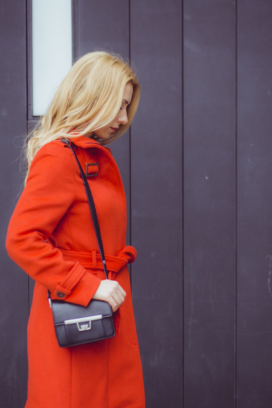 Orange Coat outfit / Stasha Fashion Blog by Anastasija