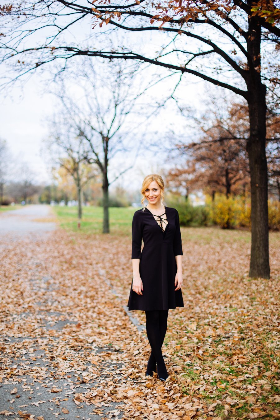 Anastasija Djuric Stasha Fashion /  LACE-UP LITTLE BLACK DRESS