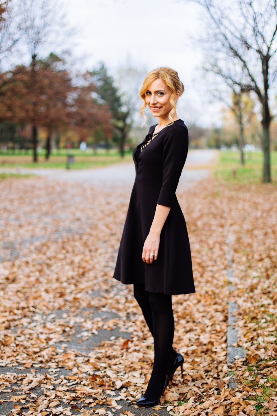 Anastasija Djuric Stasha Fashion /  LACE-UP LITTLE BLACK DRESS