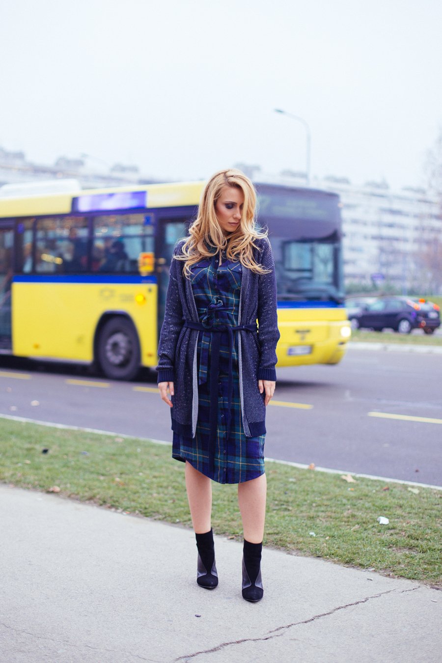 Plaid Shirtdress OUTFIT by Stasha Fashion blog