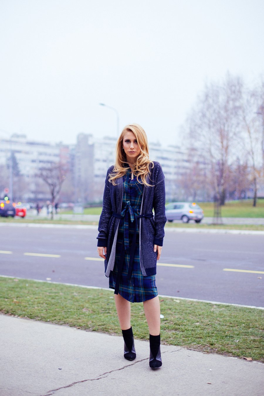 Plaid Shirtdress OUTFIT by Stasha Fashion blog