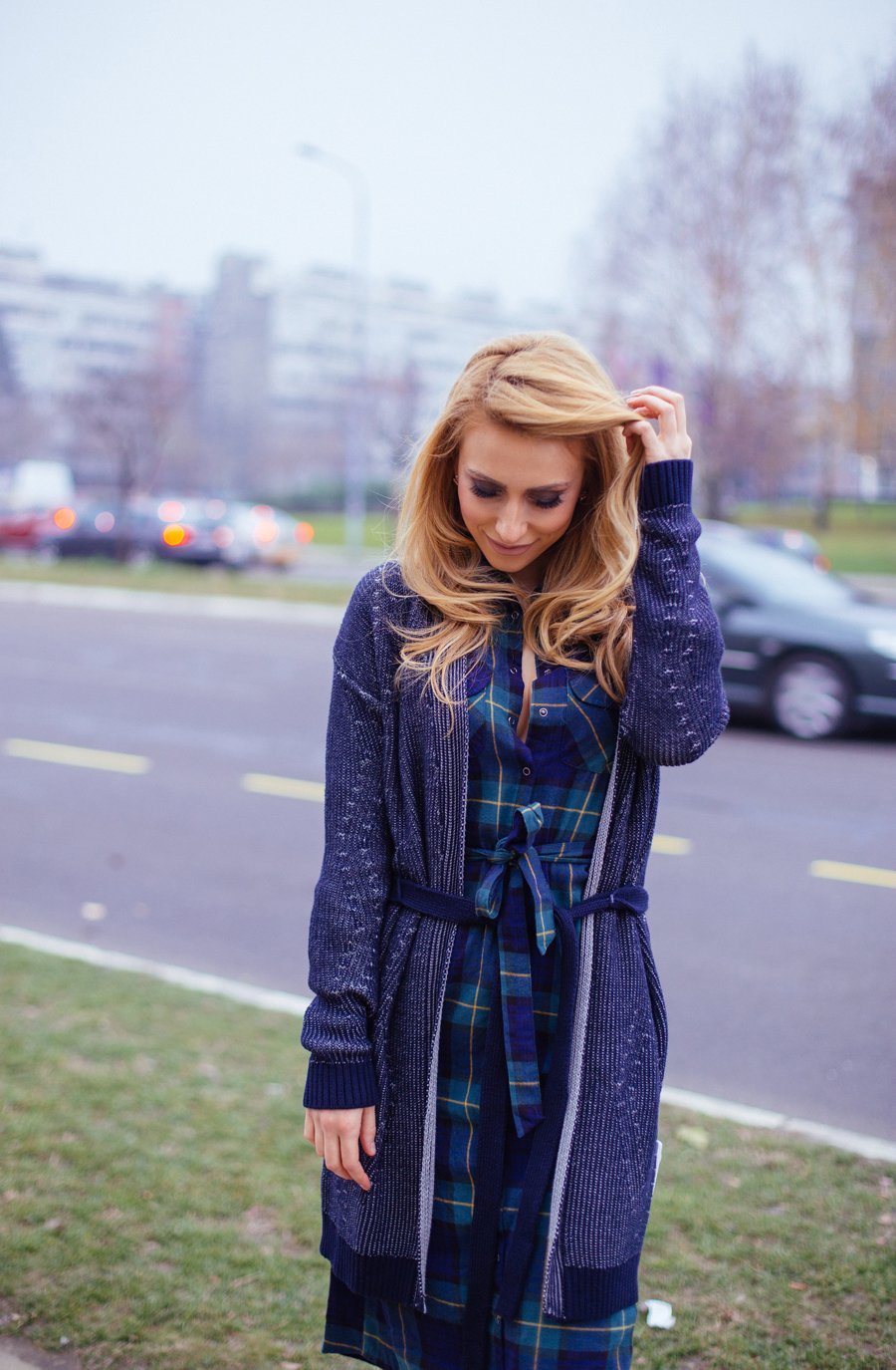 Plaid Shirtdress OUTFIT by Stasha Fashion blog