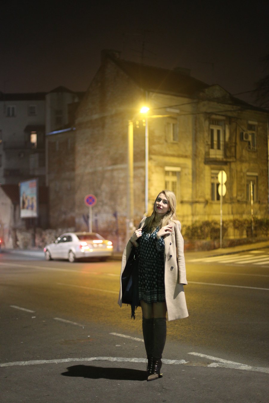 Shades of Green - Winter Outfit / Stasha Fashion Blog By Anastasija Djuric