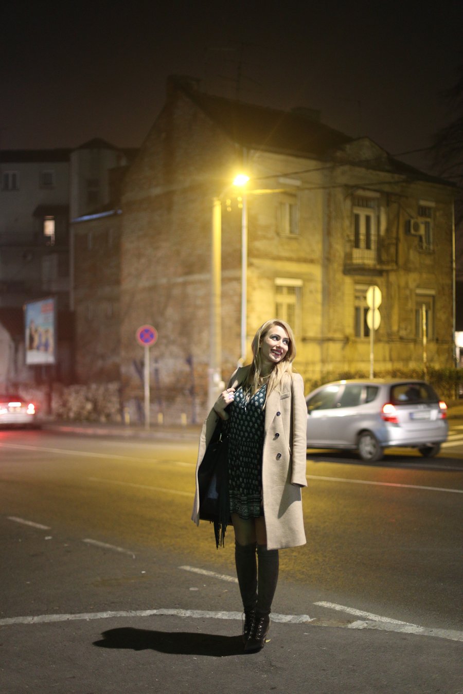 Shades of Green - Winter Outfit / Stasha Fashion Blog By Anastasija Djuric