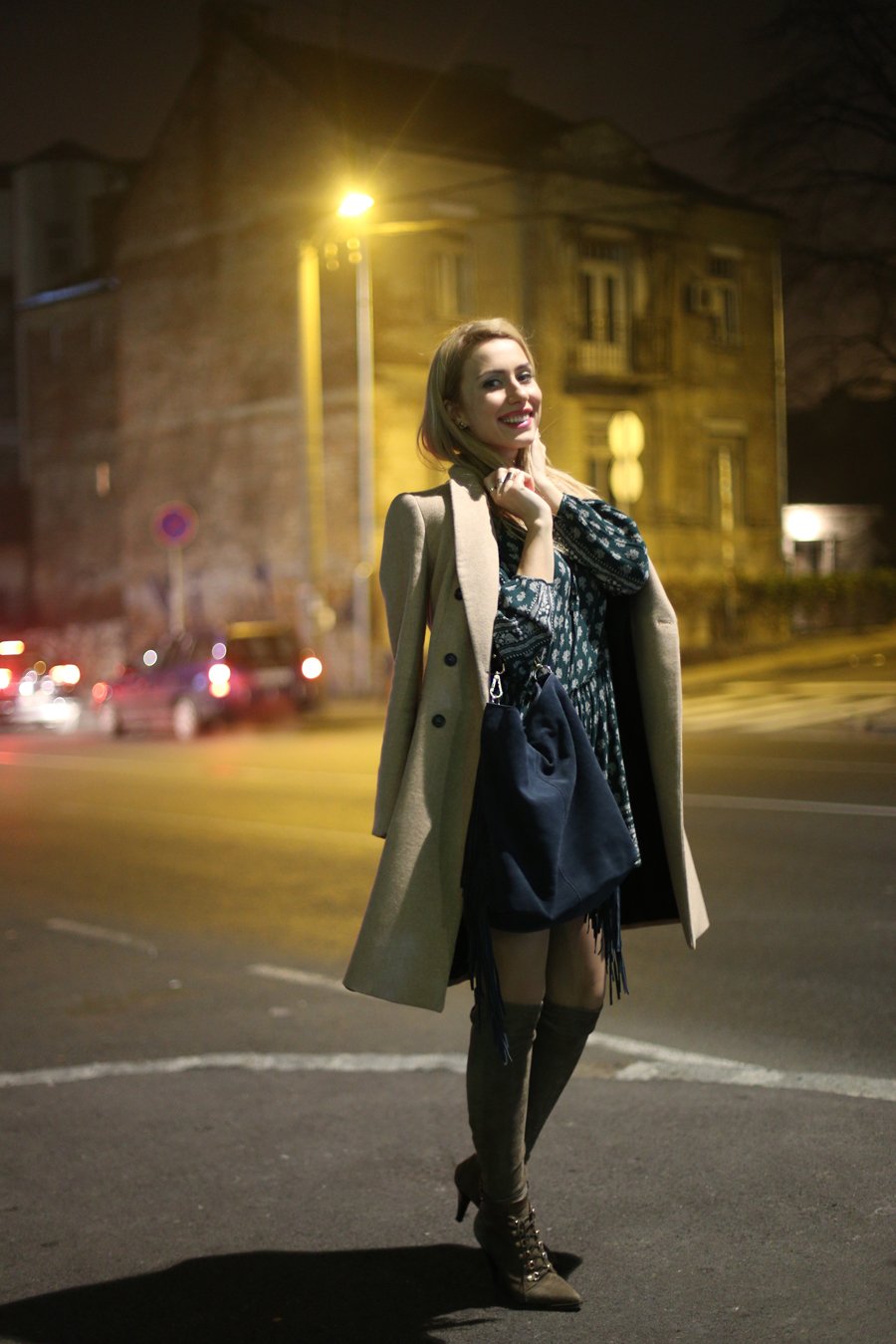 Shades of Green - Winter Outfit / Stasha Fashion Blog By Anastasija Djuric