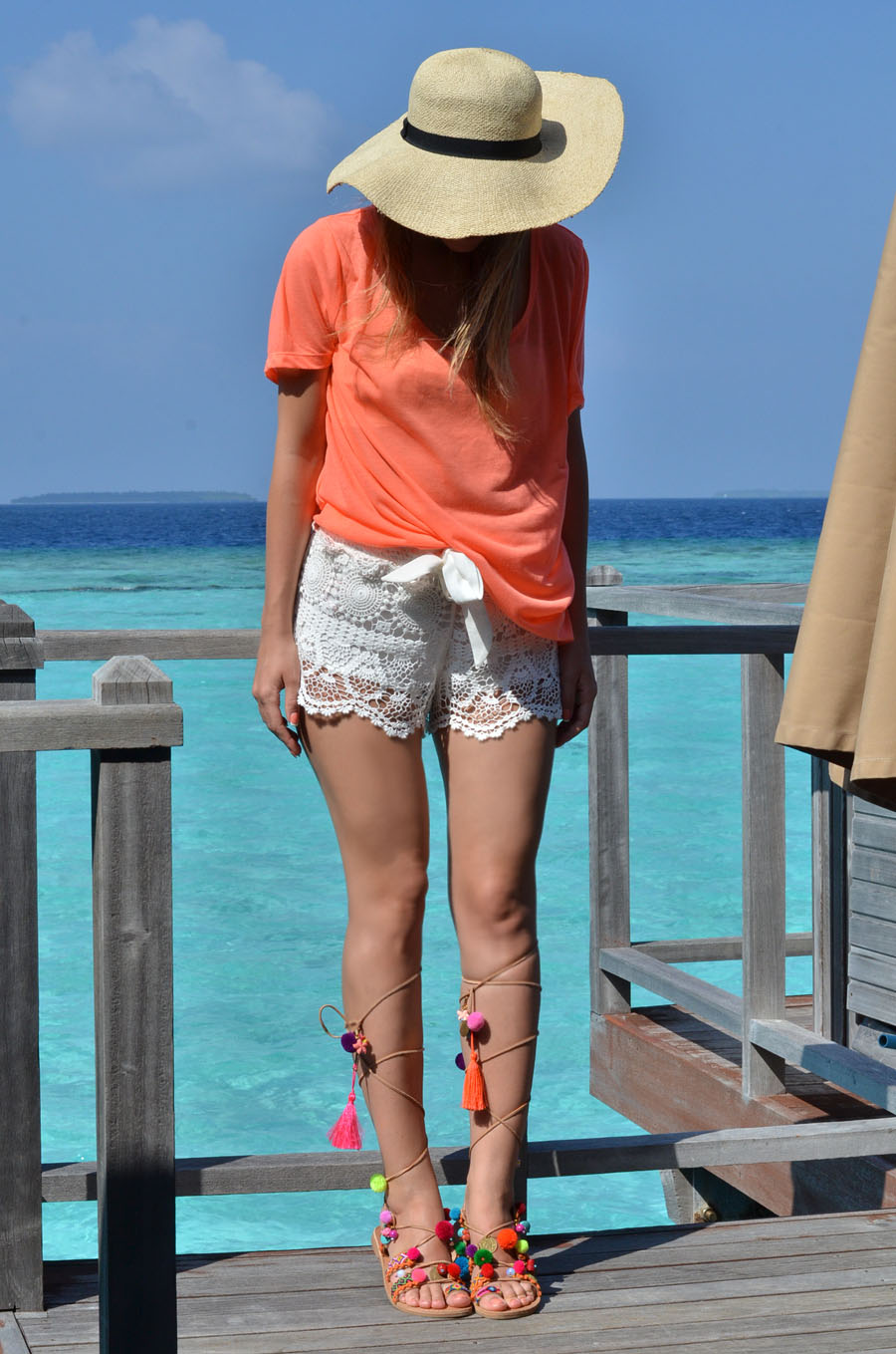 Maldives Boho Beach Outfit - Water Villa - The Sun Siyam Iru Fushi Maldives - Stasha Fashion and travel Blog