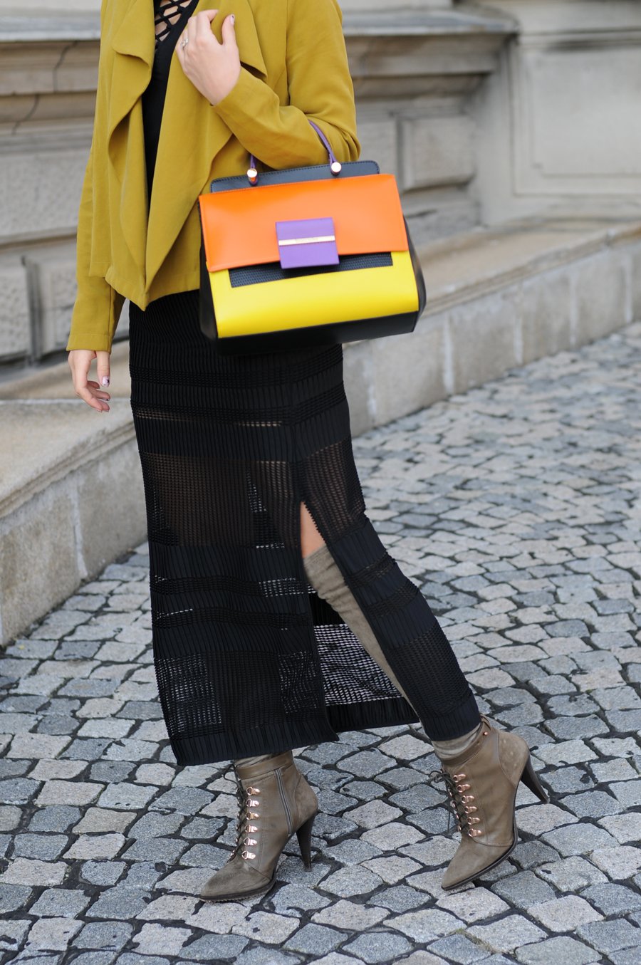 Net-worth Skirt Outfit and  Braccialini Bag / Stasha Fashion Blog