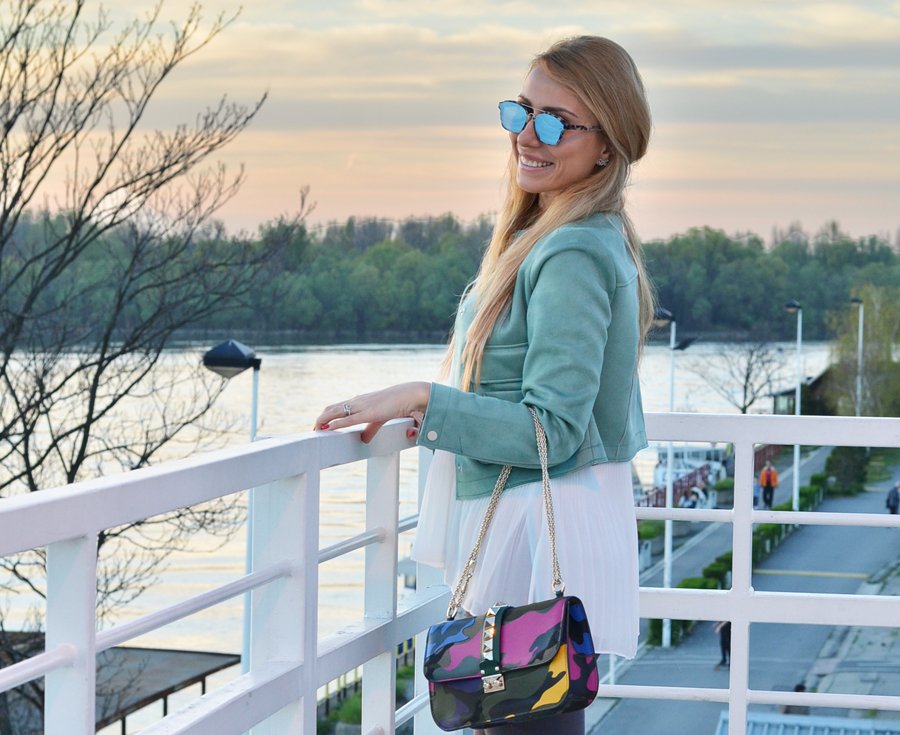 Mint Jacket Outfit / Stasha Fashion Blog