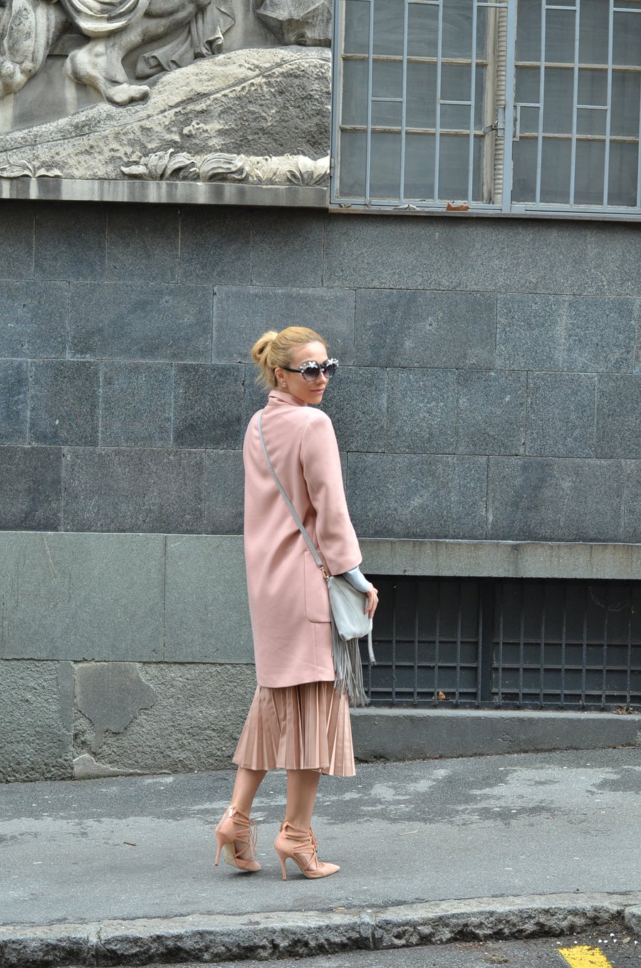 Powder Pink Outfit / Stasha Fashion Blog