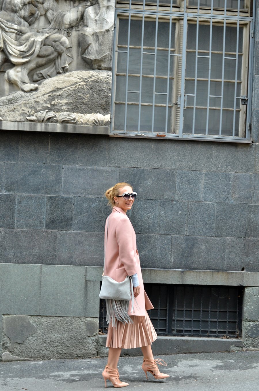 Powder Pink Outfit / Stasha Fashion Blog