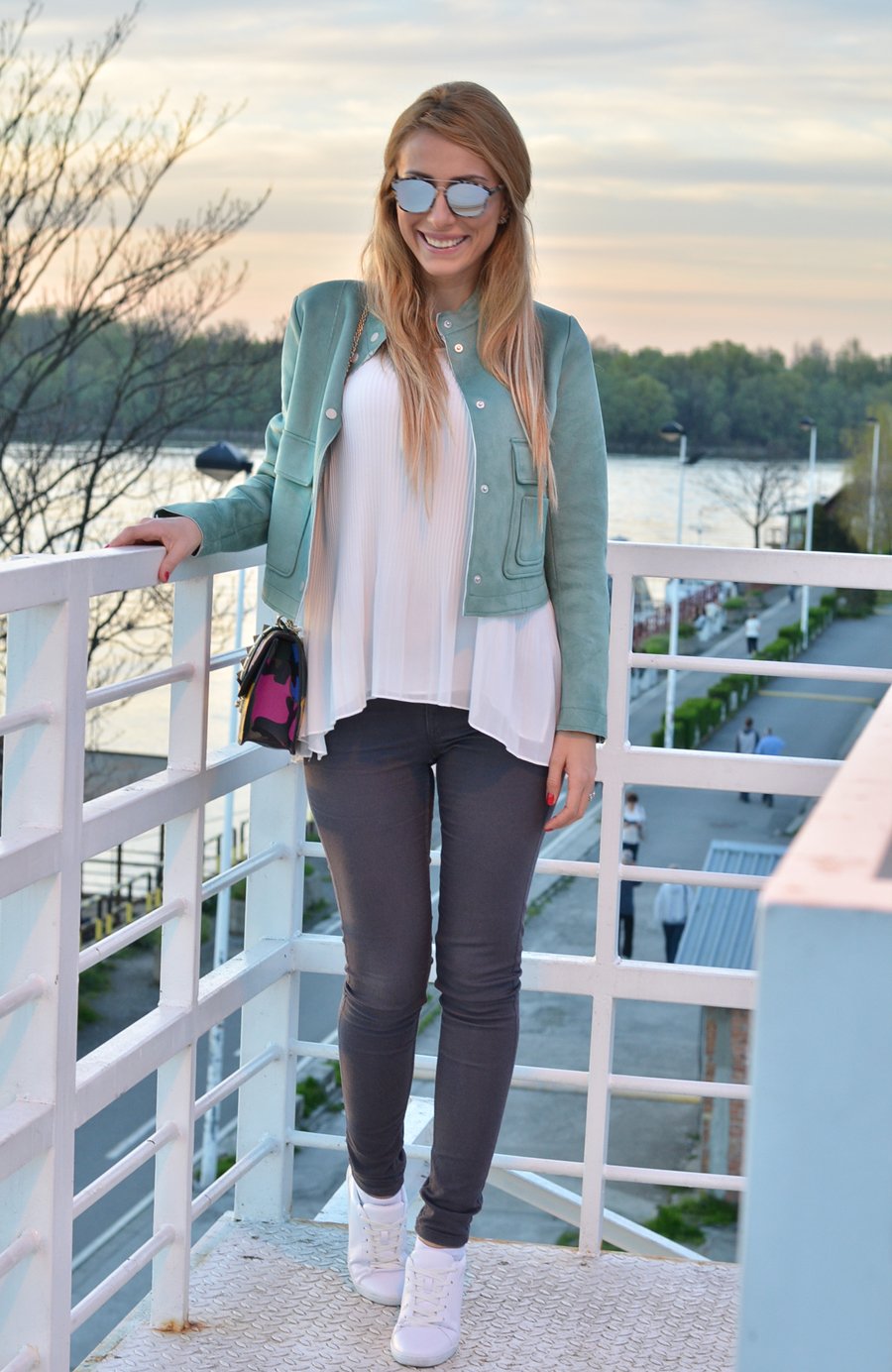 Mint Jacket Outfit / Stasha Fashion Blog