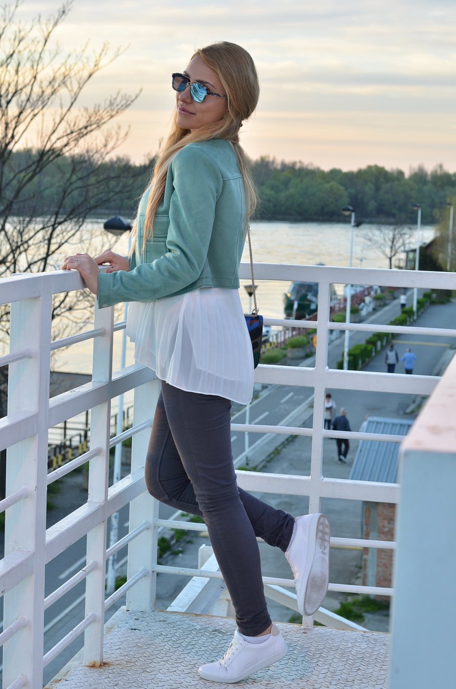 Mint Jacket Outfit / Stasha Fashion Blog