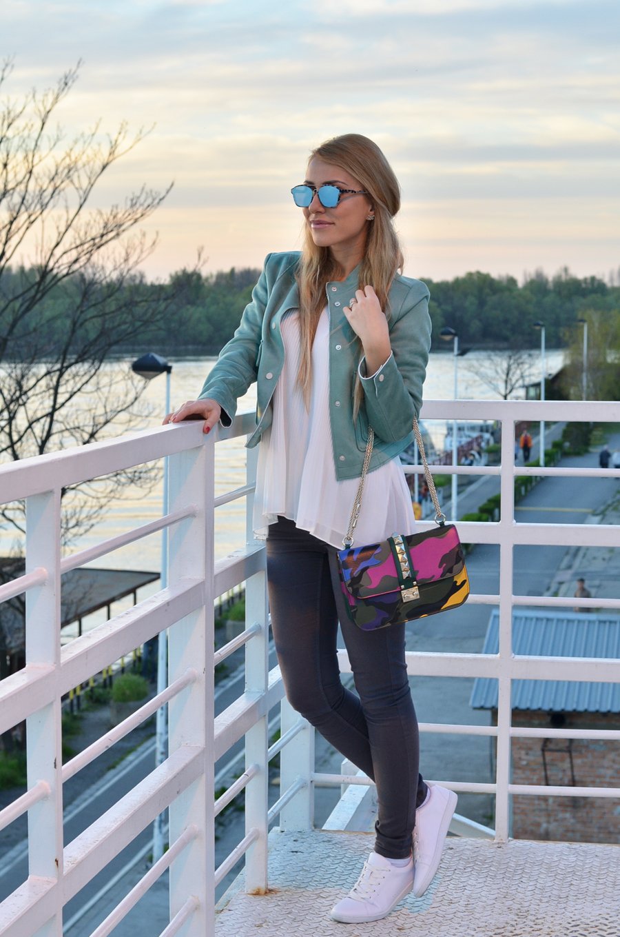 Mint Jacket Outfit / Stasha Fashion Blog