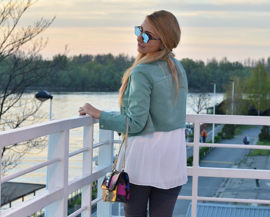 Mint Jacket Outfit / Stasha Fashion Blog