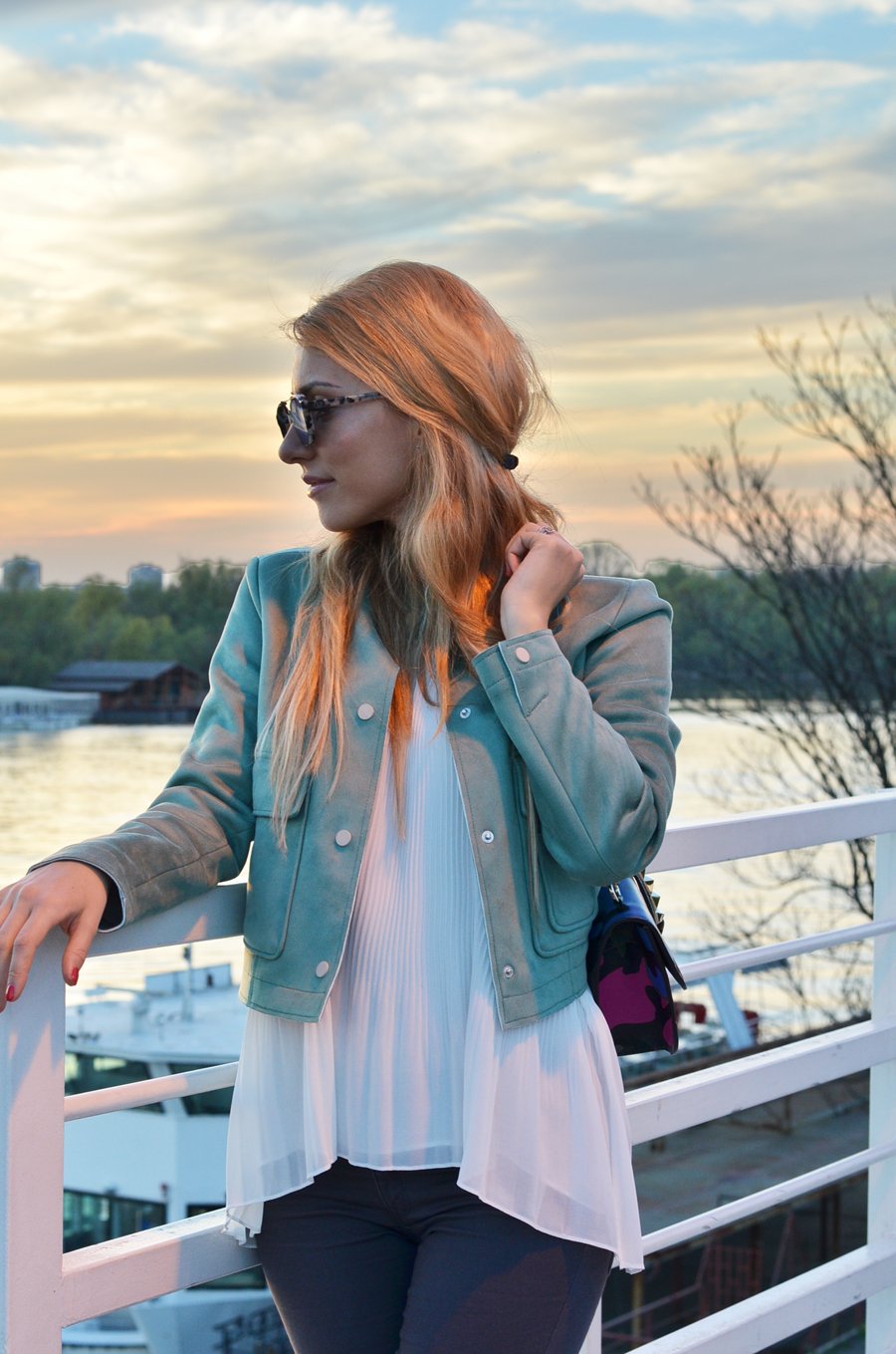 Mint Jacket Outfit / Stasha Fashion Blog