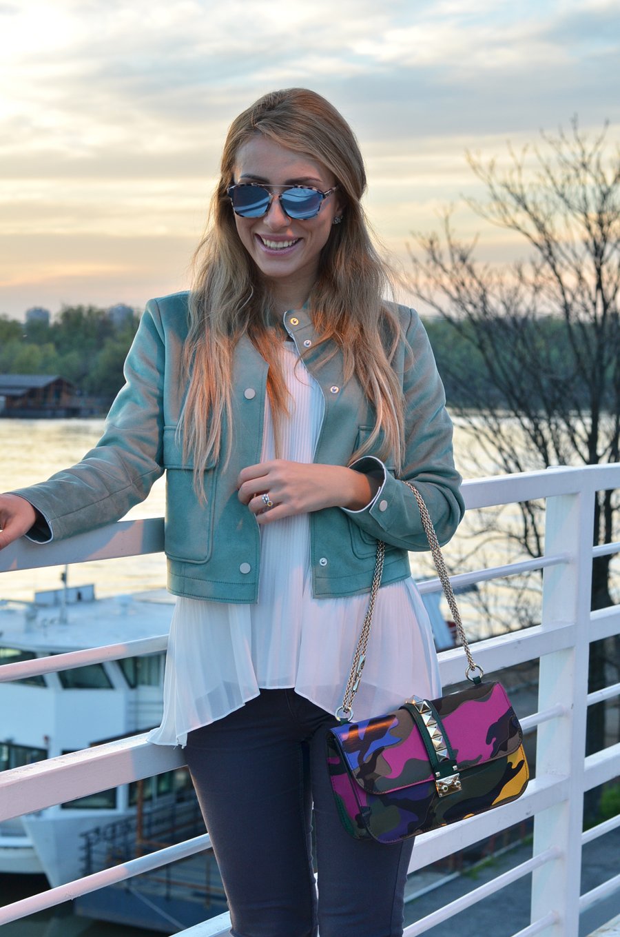 Mint Jacket Outfit / Stasha Fashion Blog