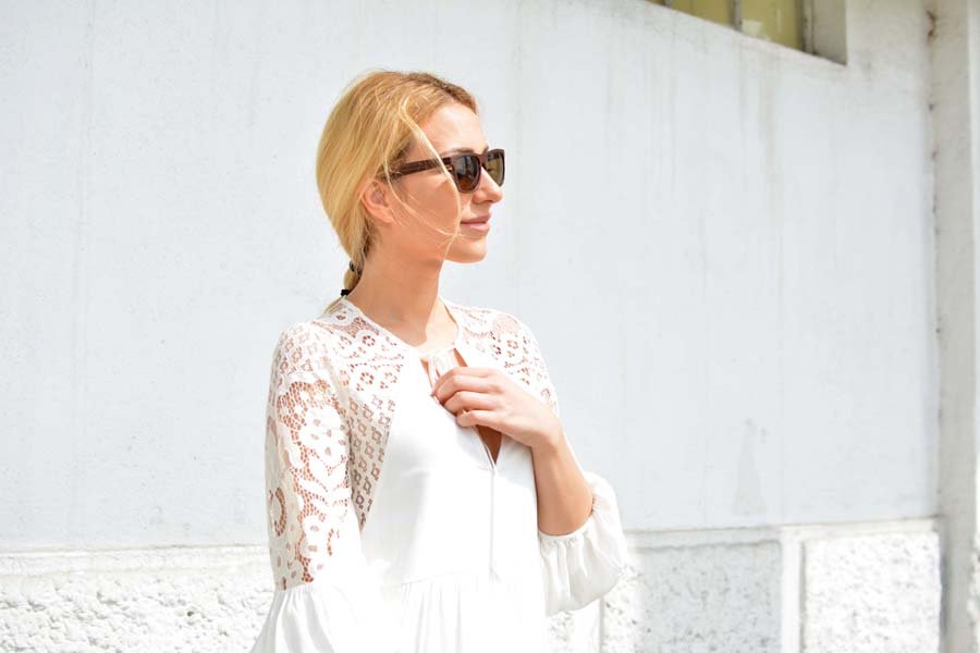 White Boho Dress / Anastasija Stasha Fashion Blog