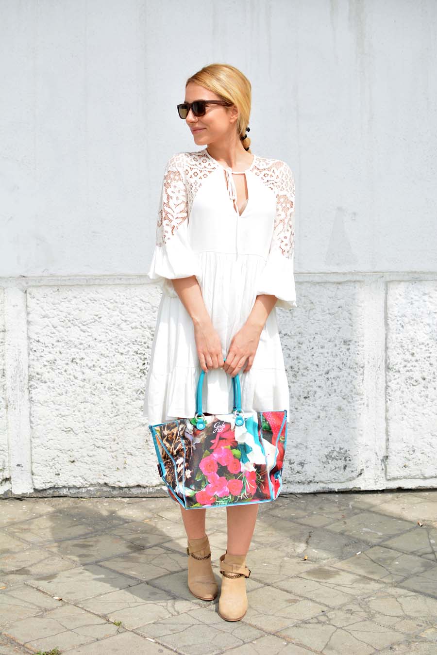 White Boho Dress / Anastasija Stasha Fashion Blog