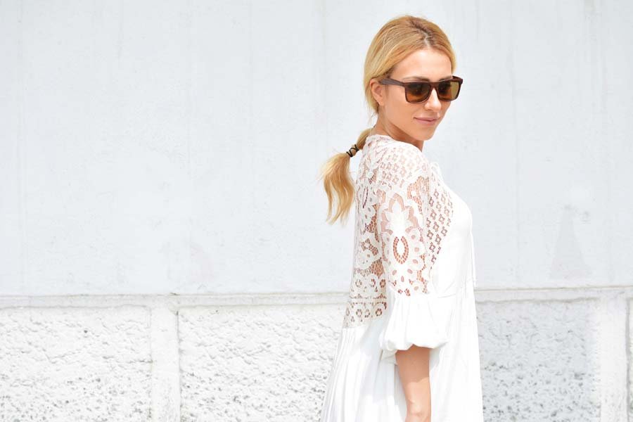 White Boho Dress / Anastasija Stasha Fashion Blog